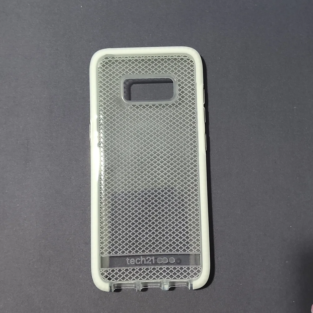 Samsung Galaxy S8 Cell Phone Case, White/Cl…